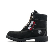 Timberland PREMIUM Crew Combat Boots Medium Heel Mens Black A2P6WW05
