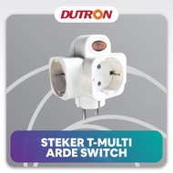 Steker T Arde Dutron Switch Colokan Cabang 3 Saklar On Off Multifungsi