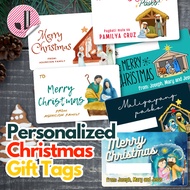 Personalized Christmas Gift Tags | Nativity Design | Holiday Cards | Gift Card | Gift Tag