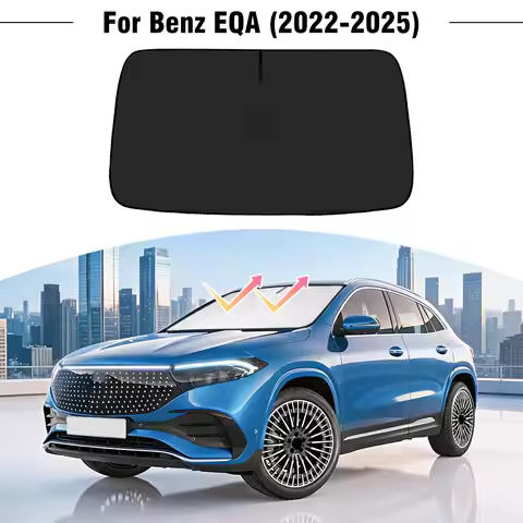 For Mercedes Benz EQA 2022-2023 2024 2025 Car Windshield Sunshade Cover Front Window Sun Shade Visor