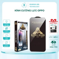 Oppo Tempered Glass - Black ESD Glass - Oppo A54 A55 A57 A58 A15 A3 A3s A3X Tempered Glass Screen Pr