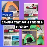 CAMPING TENT 4 PERSON & 6 PERSON