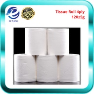 Toilet Roll Tissue Roll Paper Unscented Paper Virgin Wood 4ply 120g 10 Rolls 4层厕纸卷 EZ