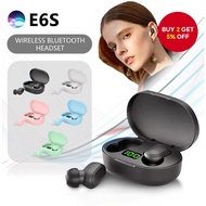 E6S Bluetooth Earbuds Wireless Noise Cancelling Headphones with Microphone E6S Telinga Tanpa Wayar B