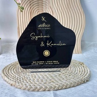 PLAT STANDEE SIZE BESAR MAS KAHWIN IJAB QABUL - STAR ROCK SHAPE