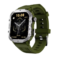 H11 Jam tangan pintar  Mens  Smart Watch 2.01 Inch Screen W/ flashlight Waterproof Strap h11 Outdoor