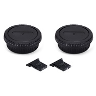 2 Pack EF EF-S Mount Body Cap Cover & Rear Lens Cap for Canon EOS 60D 70D 77D 80D 90D 2000D 4000D 5D