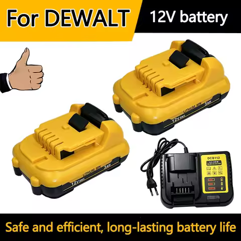 5.0AH 6.0AH For DEWALT DW089LG 12V Laser Level Battery .For Dewalt 12V Battery DCB120 DCB124 DCD701F