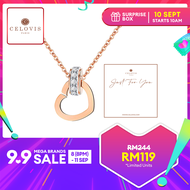 9.9 Surprise Box - Celovis Jiwinci Heart Cubic Zirconia Necklace + Just For you Celovis Card