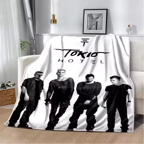 Bill Tom Kaulitz Tokio Hotel Rock Band 2025 New Style Blanket,Soft Throw Blanket for Home Bedroom Be