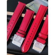 Burberry Genuine Leather Strap Suitable for BU9129/BU9140 Watch Strap Red Belt with Pin Buckle Fashion Women 18mm