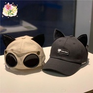 Cat Ear Baseball Cap Sun Hat Hip Hop Cap Unisex Adjustable Cat Ear Baseball Cap Cute Funny Baseball 