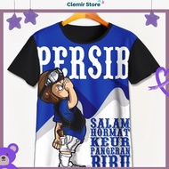 Bobotoh Viking Boys' Shirt, Persib Bandung Football Team Shirt, 3D Printing - V2 Football