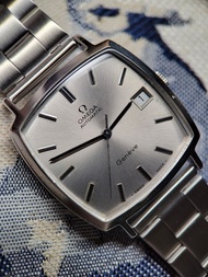 Omega 歐米茄 Geneve 方形自動機械錶單歷古董錶復古男錶手表Automatic watch 👍整錶均清潔及機芯完整抹油保養，走時正常穩定，購後省心唔洗周圍搵師傅👍