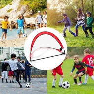 INT2 Kids Portable Folding Pop Up Football Soccer Goal Training Bag Carry Net K8C7