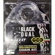 Regina Chain Black Dual S-Teel Technics CBR250R-300R SPROCKET CBR250 CBR250R CBR300R CBR300