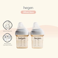 Hegen PCTOTM 150ml/5oz Feeding Bottle PPSU, 2-Pack with Slow Flow Teats (1 to 3 months)