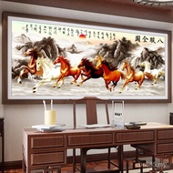 Cross Stitch Landscape Painting New Style Horse to Success Eight Horses Eight Horses Picture 2025 La