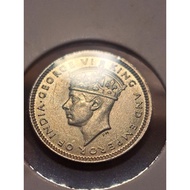 1939 Malaya King George VI 10 Cents Silver Coin UNC Old Vintage Coin Collection