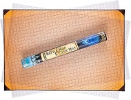 da Vinci's Room 2-in-1 DND Battle Map and 3 Foot Rubber Game Mat 36x24 inches with Dry Erase Square 