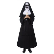 The Nun Costume Womens Nun Cosplay Valak Outfit Scary Halloween Costume