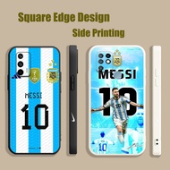 Casing For Vivo S1 V21e Y76 Y73 V25e Messi Argentina Football Jersey CPL16 Phone Case Square Edge