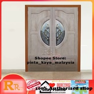 67" x 83" -- RRG4L-N NYATOH Royal Crown Glass Door | wooden door | pintu kayu | pintu solid | pintu special