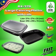 BENXON BX-379 Large Catering Platter with Lid | PP Plastic Tray for Buffet | Bekas Plastik Hidangan