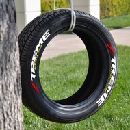 XTREME Car Tire Sticker Rubber 3D Conjoined Tire Decoration Sticker Motorcycle Wheel Sticker Cross-B