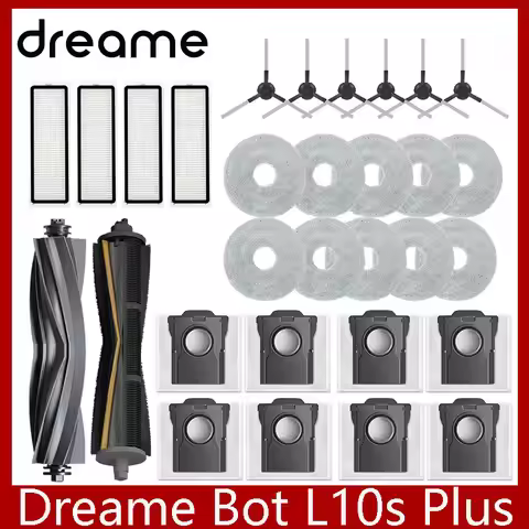 Dreame Bot L10s Plus RLL42SD Robot Vacuum Spare Parts Consumables Main Side Brush Hepa Filter Mop Cl