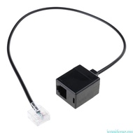 jenniferag.my Ethernet RJ45 8P8C To RJ11 6P4C Adapter Cable Office Converter Cord Male To Female RJ4