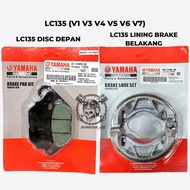 YAMAHA LC135 4S DISC BRAKE PAD / REAR BRAKE LINING LC135 V1 V3 V4 V5 V6 V7 DRUM