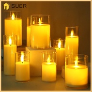 SUER Electronic Flameless Candles Home LED Decoration Light Flickering Wick