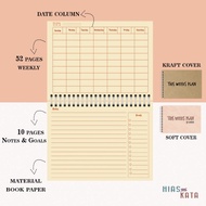 Weekly Planner Book Paper Notes Goals Agenda Planner A5