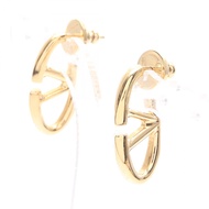 【二手】 Valentino Garavani Garavani V 字標誌耳環，鍍金，女士耳環，二手 A