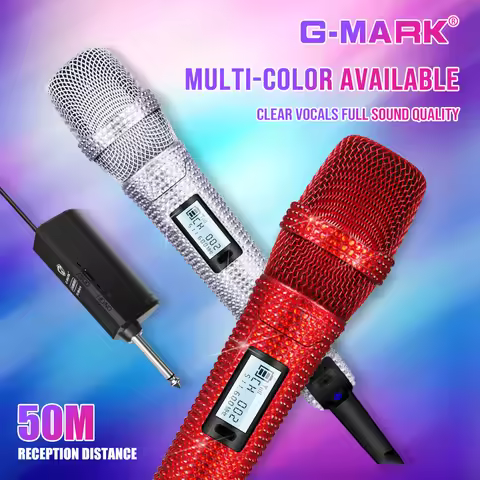 SKM9000 UHF Professional Wireless Microphone Metal Mic for Karaoke DJ Recording Studio