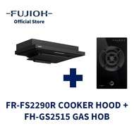 FUJIOH FR-FS2290R Made-in-Japan Cooker Hood + FH-GS2515 Gas Hob with 1 Burner