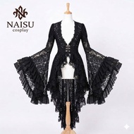 KEMEJA Naisu Shirt Gothic Brocade flare ruffle sleeve top lace Gothic MF914