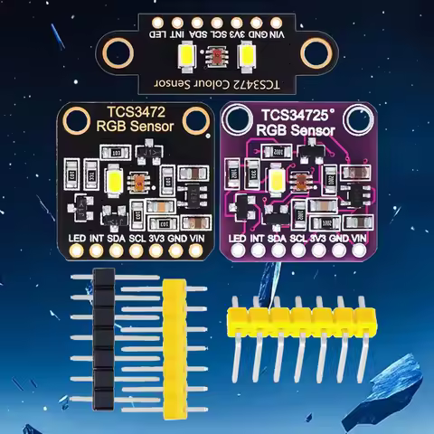 TCS34725 RGB Sensor (1PC): I²C Interface Color Module – Compatible for Arduino/STM32 (Lab Testing/Pr
