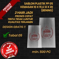 PP 05 Plastic Screen Printing (2 DAYS TO BE DONE) plastic packaging