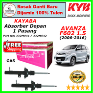 1 Pasang - KAYABA / KYB Front Absorber Depan - Toyota Avanza F602 1.5 2006-2016 ( Gas ) ( 332M041 / 332M042 )