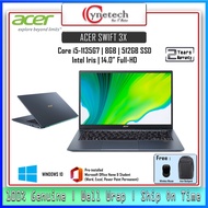 New ACER SWIFT 3X SF314-510G-502Q | I5-1135G7 | 8G | 512GB SSD | WIN10 | 14"FHD | BLUE | MICROSOFT HOME &amp; STUDENT 2019 |
