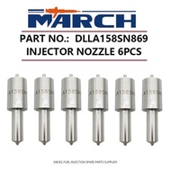 6Pcs Diesel Fuel Injector Nozzle Tip DLLA158SN869 for ISUZU 4BD1 6BG1 6BD1 4B1G 6B1G 105015-8690