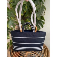 NAVY STRIPE PREMIUM TOTE BAG 6380