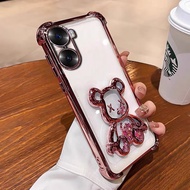 Express Delivery Clear Case Color Edge Water Dispenser Bear For Samsung A07 A06 4-Corner Tablet Luxu