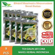 Bisa COD Isi 9 Pcs Obat Diet Detox Herbal Alami Paling Ampuh Cepat Kurus Teh Pelangsing Nahel Daun J