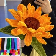 100Pcs/set Multicolour Fuzzy Wire / Chenille Twist Wire for DIY Flower Roots Pipe Cleaner Stick Hand