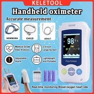 Medical Grade Handheld Pulse Oximeter for Baby Adult Continuous SpO2 Monitor with Adjustable Alarm a