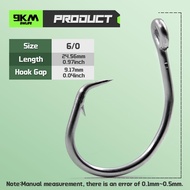 9KM Giant Fishing Hook 6/0-28/0 Forged In-line Circle Hooks Shark & Swordfish & Tuna Hook Saltwater
