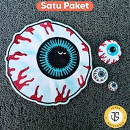 One Package of S Cruz Logo Patch One set (Back Patch, Embroidered Patch, 4.4mm Pin, 2.5 Pin) Accesso